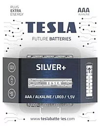 Батарейки Tesla AAA / LR03 Silver+ 4шт (8594183392363)