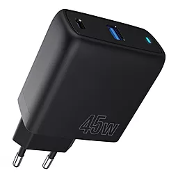 Сетевое зарядное устройство Proove 45w PD USB-C/USB-А ports fast charger black (WCSP45110001)