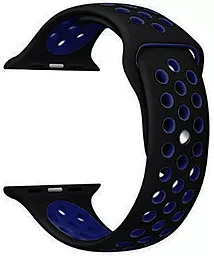 Ремешок Nike Silicon Sport Band for Apple Watch 42mm/44mm/45mm/49mm Black/Blue