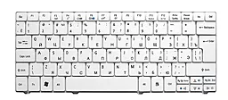 Клавіатура для ноутбуку Acer Aspire One 721 722 751H 752 753 біла