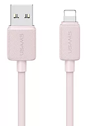 Кабель USB Usams US-SJ689 12w 2.4a Lightning cable pink