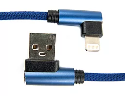 Кабель USB Dengos USB Lightning 0.25м Синий (NTK-L-UG-SHRT-SET-BLUE) - миниатюра 2