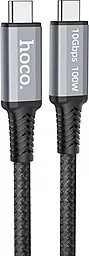 Кабель HD/PD Hoco US01 Super-Speed USB Type-C Data&Charging USB3.1 GEN2 10Gbps HD 4K 60Hz 100W 1.8m Black