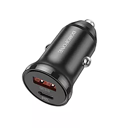 Автомобильное зарядное устройство Borofone BZ18A 20w PD USB-C/USB-A ports car charger black