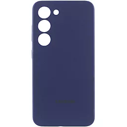Чехол Lakshmi Silicone Cover Full Camera with Logo для Samsung Galaxy S24 Midnight blue