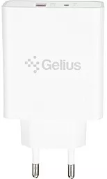 Сетевое зарядное устройство Gelius GP-HC053 X-Duo PRO 45w PD USB-C/USB-A ports charger + USB-C cable white - миниатюра 2