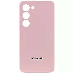 Чехол Lakshmi Silicone Cover Full Camera with Logo для Samsung Galaxy S24 Pink Sand