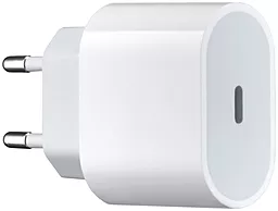 Мережевий зарядний пристрій з швидкою зарядкою Apple 20W USB Type-C Replacement OEM Power Adapter white - мініатюра 3
