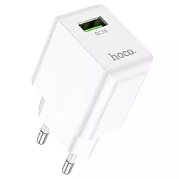 Сетевое зарядное устройство с быстрой зарядкой Hoco C98A Proton 18w QC3.0 fast charger white