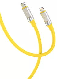 Кабель USB PD XO NB-Q252A 27w 3a USB Type-C - Lightning cable yellow