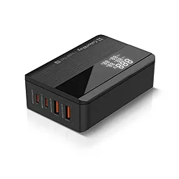 Сетевое зарядное устройство ColorWay 65w PD 2xUSB-C/USB-A ports charger black (CW-CHS040PD-BK)